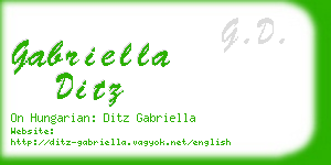 gabriella ditz business card